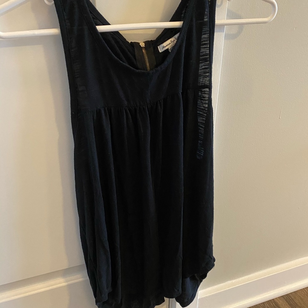 Black tank top